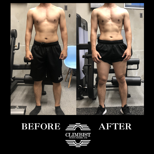 【モニター様】男性 40歳 身長168cm - Before & After 1